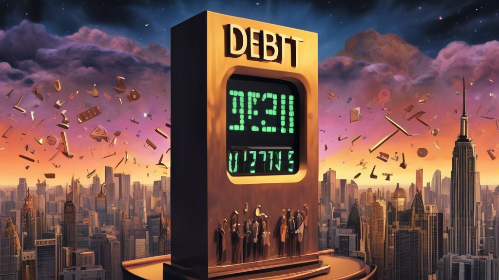 ## DALL-E Prompt Ideas for Debt Clock Explained:nn**Option 1 (Literal):**nn* A large digital clock displaying an astronomical number, with the word DEBT above it. The clock is surrounded by people of