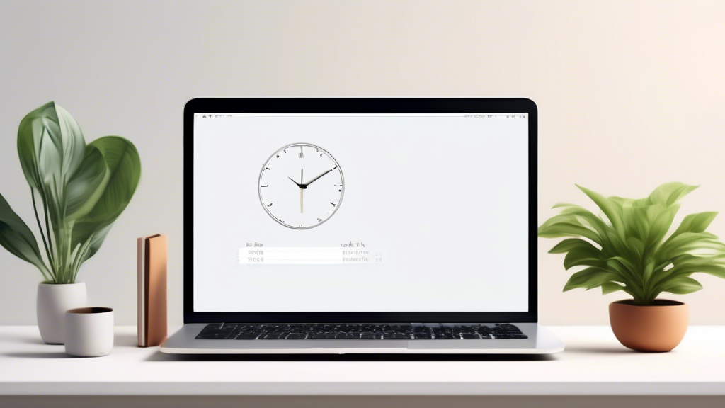 ## DALL-E Prompt Options for Online Clock with Seconds Feature: nnHere are a few options depending on the desired style:nn**Option 1 (Photorealistic):**nn> A photorealistic image of a laptop with a br